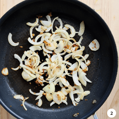 Saute ginger garlic and onions