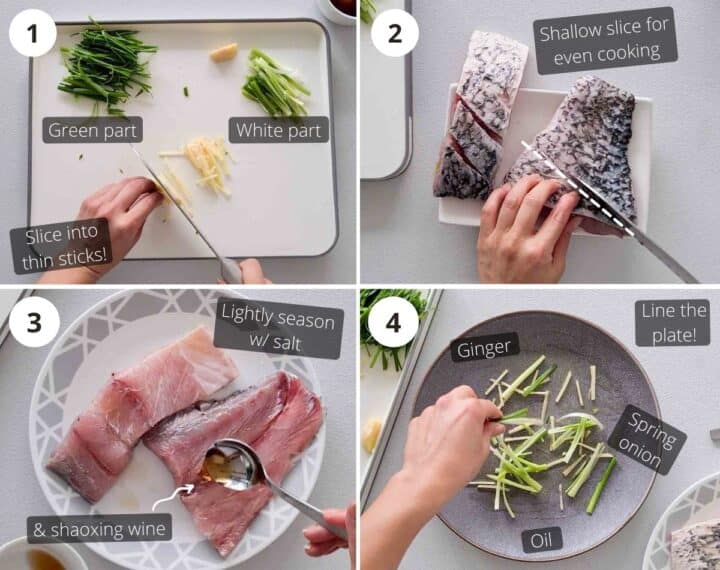 How To Steam Fish Chinese Steamed Fish with Ginger and Spring Onions - Casually Peckish