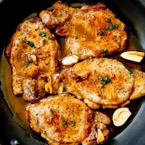 Pan Seared Pork Chops - Casually Peckish