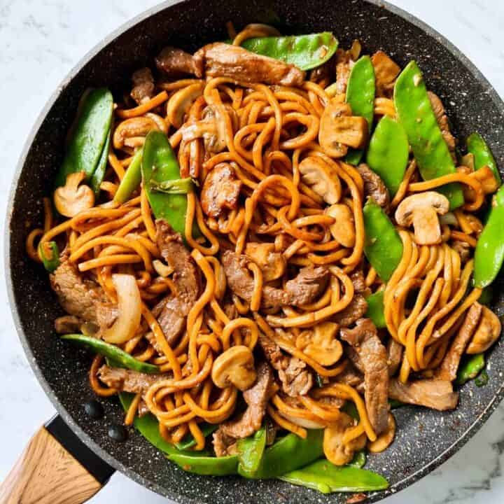 Beef Noodle Stir Fry Casually Peckish