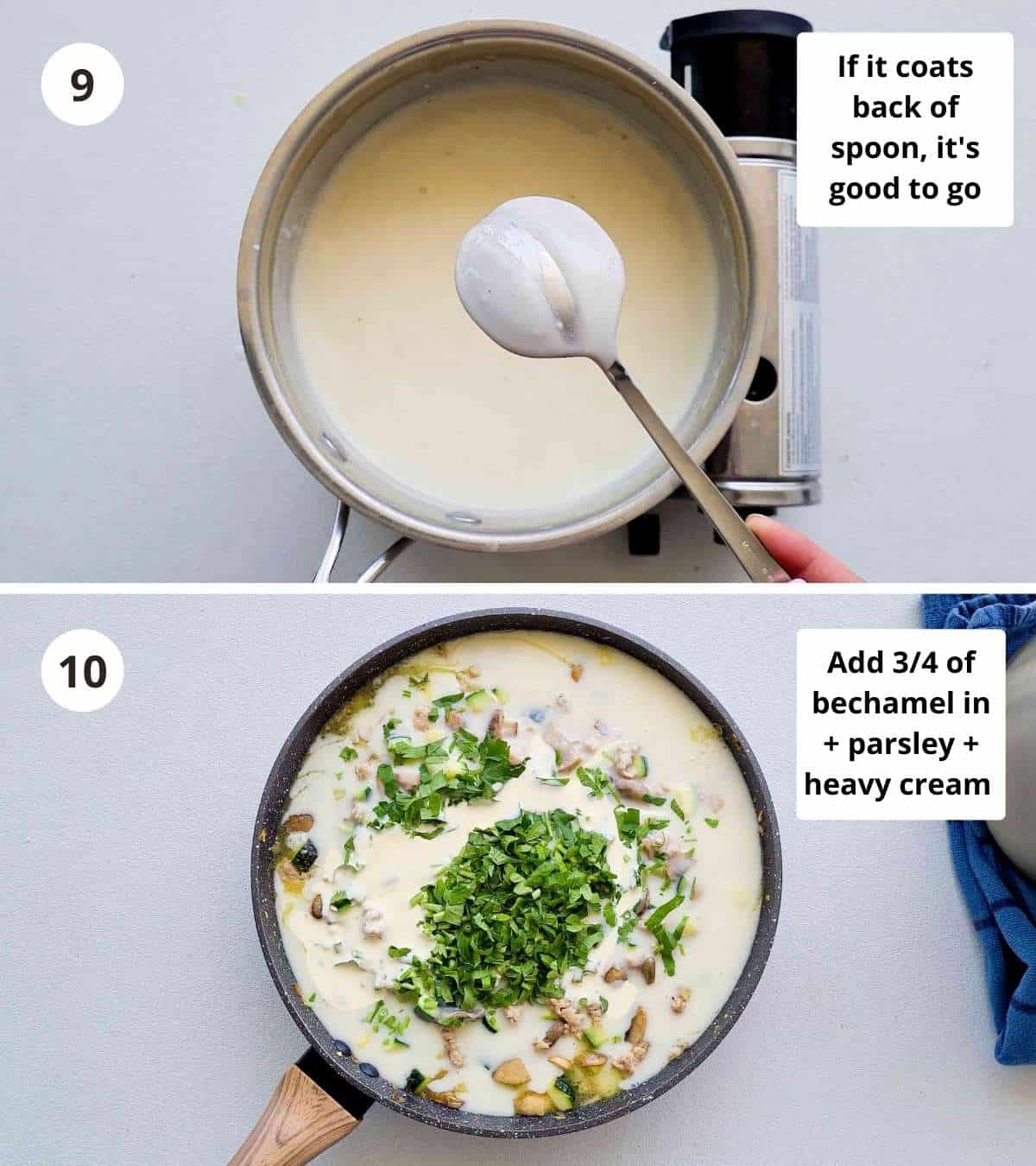 Cooking instructions step by step collage part 4