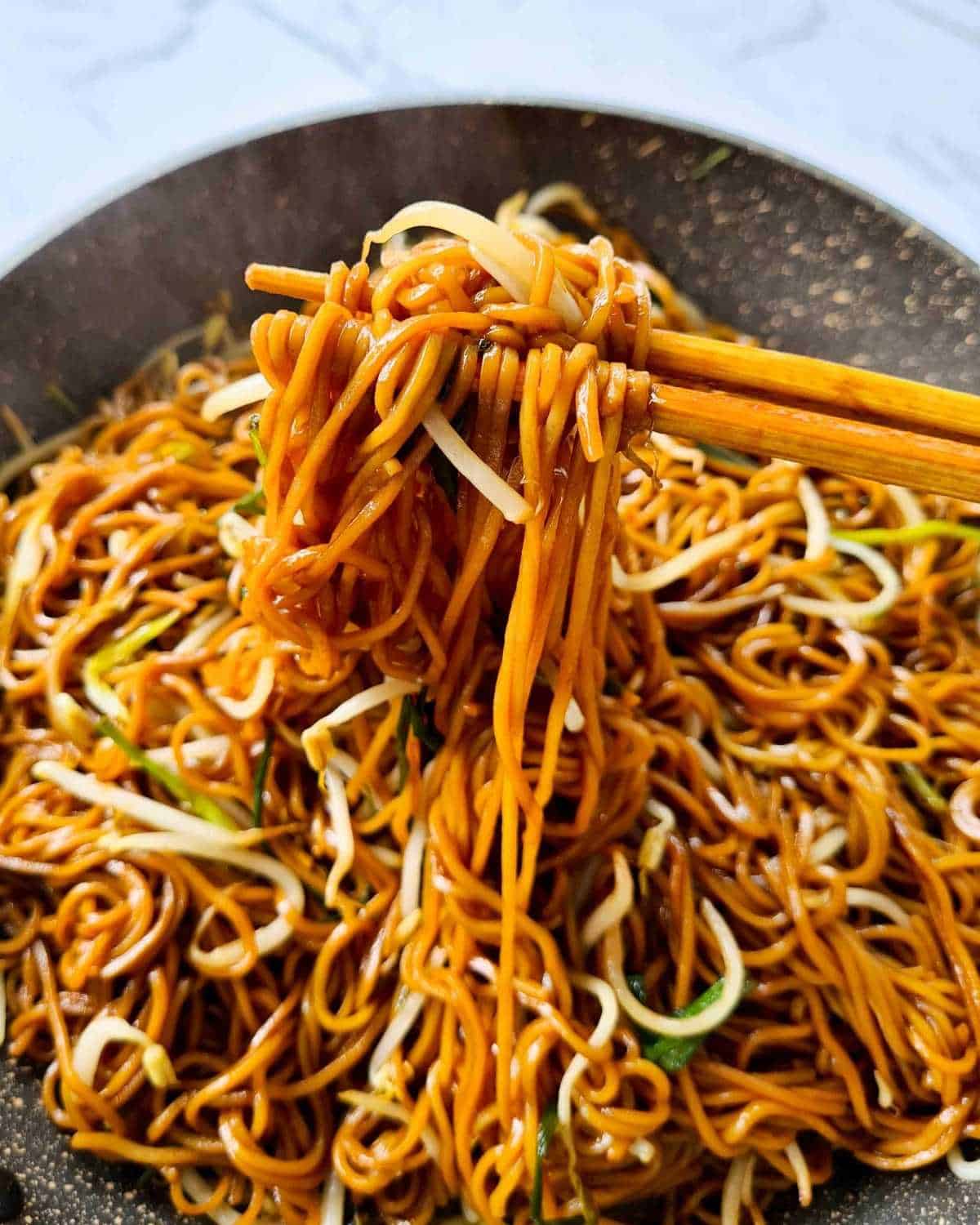 Soy Sauce Pan Fried Noodles
