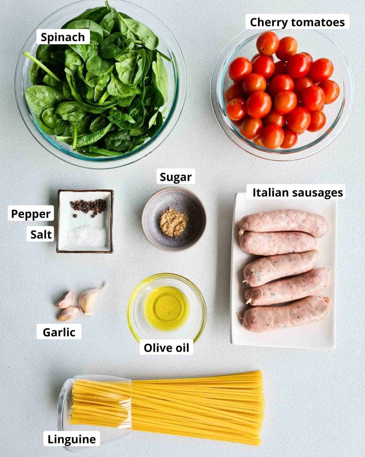 Ingredients required to make this recipe, labeled